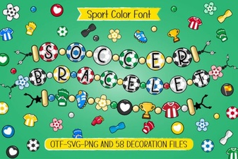 Creative Soccer Bracelet Font Ideas & Designs