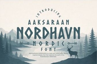 Aaksaraan Nordhavn Font Download & Design Uses