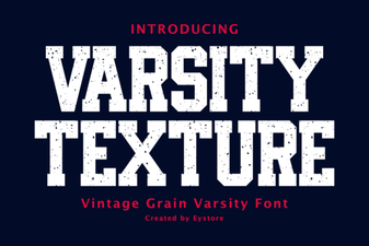 Stylish College-Inspired Texture Font Designs