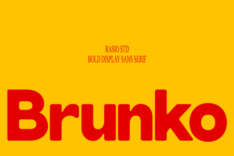 Brunko Font: a Bold Design Tool for Your Projects