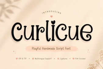 Creative Projects Using Curlicue Font Styles