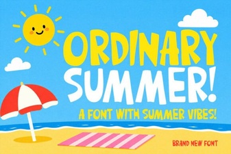 Designing with the Ordinary Summer Font Collection